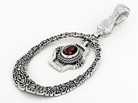 Pre-Owned Mahaleo(R) Ruby Silver Enhancer Pendant 1.53ct