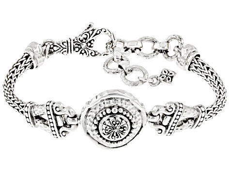 Solid sterling silver Artisan Bangle bracelets at ₹3500 | Azilaa