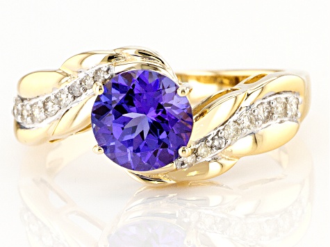Pre-Owned Blue Tanzanite 10K Yellow Gold Ring 1.20ctw