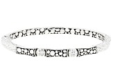 Pre-Owned Silver "Unashamed Dependence" Bangle Bracelet