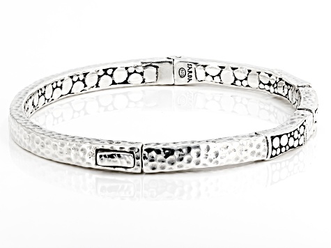 Pre-Owned Silver "Unashamed Dependence" Bangle Bracelet