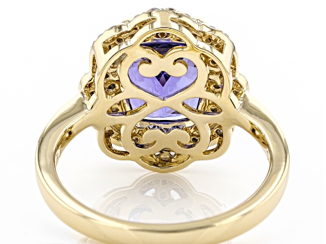 Pre-Owned Blue Tanzanite 14K Yellow Gold Ring 2.97ctw