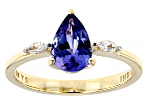 Pre-Owned Blue Tanzanite 10k Yellow Gold Ring 1.16ctw