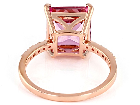 Pre-Owned Pink Topaz 10k Rose Gold Ring 5.67ctw