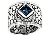 Pre-Owned London Blue Topaz Silver Ring 1.15ct