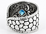 Pre-Owned London Blue Topaz Silver Ring 1.15ct