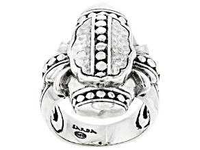 Pre-Owned Silver "Trust Him In Everything" Ring