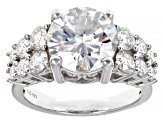 Pre-Owned Moissanite Platineve Ring 4.88ctw DEW