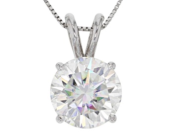 Picture of Pre-Owned Moissanite 14k White Gold Pendant 3.10ctw DEW.