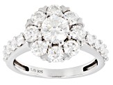 Pre-Owned Moissanite Platineve Ring 2.12ctw DEW.