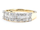 Pre-Owned White Diamond 10k Yellow Gold Band Ring 0.60ctw