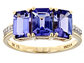Pre-Owned Blue Tanzanite 10k Yellow Gold Ring 2.29ctw