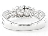 Pre-Owned Rhodium Over Sterling Silver Knot Ring