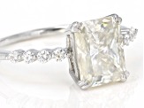 Pre-Owned Moissanite platineve engagement ring 2.94ctw DEW
