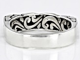 Pre-Owned Silver "Intertwined Peace" Watermark Band Ring