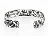 Pre-Owned Sterling Silver "Damascus" Cuff Bracelet