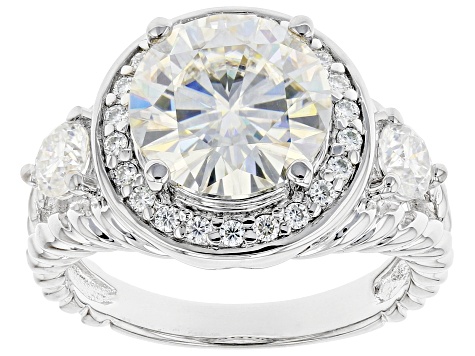 Pre-Owned Moissanite Platineve Ring 4.28ctw DEW