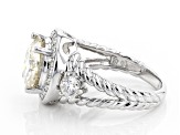 Pre-Owned Moissanite Platineve Ring 4.28ctw DEW