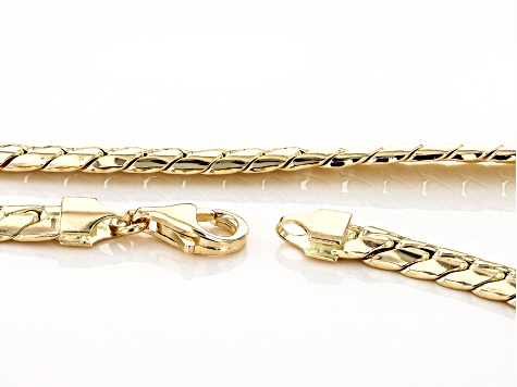 Pre-Owned 14k Yellow Gold Herringbone Link 18 Inch Chain