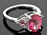 Pre-Owned Pink Mexican Danburite Sterling Silver Ring 2.37ctw