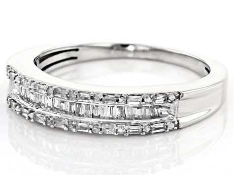 Pre-Owned White Diamond 10k White Gold Band Ring 0.25ctw