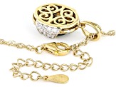 Pre-Owned Chrome Diopside 18K Yellow Gold Over Sterling Silver Pendant With Chain 2.01ctw