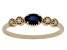 Pre-Owned Blue Sapphire 10k Yellow Gold Band Ring 0.39ctw