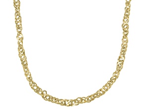 Pre-Owned 14k Yellow Gold Singapore Link Necklace 24 inch