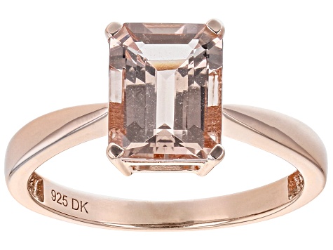 Pre-Owned Pink Morganite 18K Rose Gold Over Sterling Silver Ring 1.92ctw