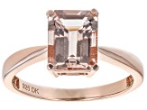 Pre-Owned Pink Morganite 18K Rose Gold Over Sterling Silver Ring  1.92ctw