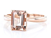 Pre-Owned Pink Morganite 18K Rose Gold Over Sterling Silver Ring 1.92ctw