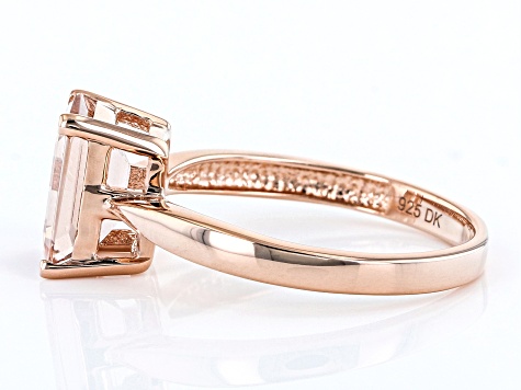 Pre-Owned Pink Morganite 18K Rose Gold Over Sterling Silver Ring 1.92ctw