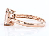 Pre-Owned Pink Morganite 18K Rose Gold Over Sterling Silver Ring 1.92ctw