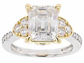 Pre-Owned Moissanite platineve and 14k yellow gold over sterling silver 4.15ctw DEW.