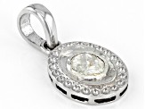 Pre-Owned Polki Diamond Sterling Silver Pendant