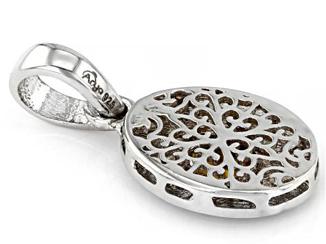 Pre-Owned Polki Diamond Sterling Silver Pendant