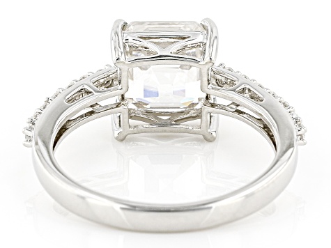 Pre-Owned White Zircon Platinum Ring 3.50ctw