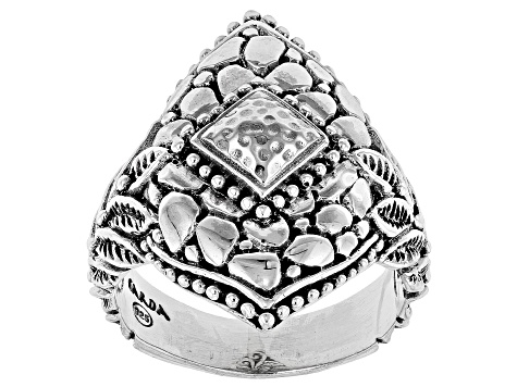 Pre-Owned Silver "Path Of Life" Watermark Ring
