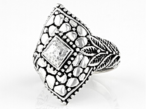 Pre-Owned Silver "Path Of Life" Watermark Ring