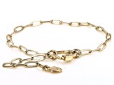 Pre-Owned Gold Tone Paper Clip Chain Starlet Mirror Bracelet