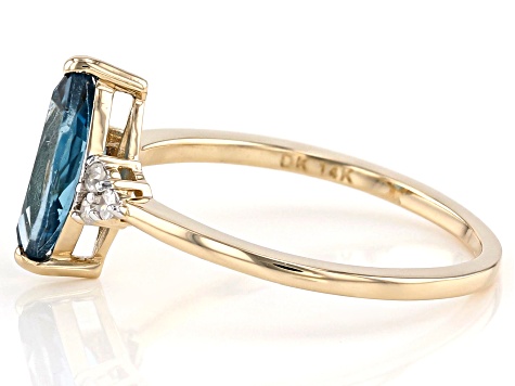 Pre-Owned London Blue Topaz 14k Yellow Gold Ring 1.10ctw
