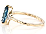 Pre-Owned London Blue Topaz 14k Yellow Gold Ring 1.10ctw