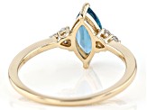 Pre-Owned London Blue Topaz 14k Yellow Gold Ring 1.10ctw