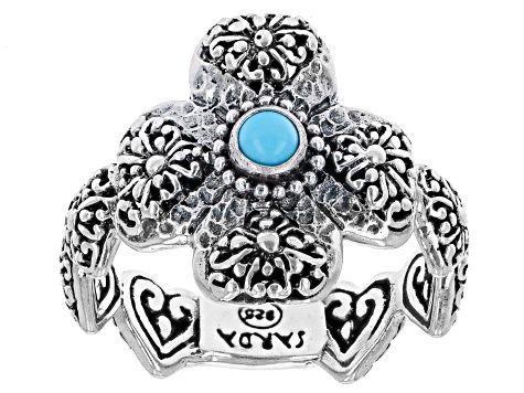 Pre-Owned Blue Sleeping Beauty Turquoise Silver Ring