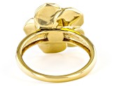 Pre-Owned Moissanite 14k yellow gold over sterling silver ring 1.90ct DEW