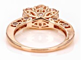 Pre-Owned Peach Morganite 14k Rose Gold Over Sterling Silver Ring 1.68ctw