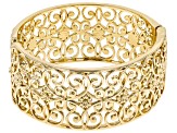 Pre-Owned Filigree Open Design Gold Tone Bracelet