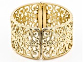 Pre-Owned Filigree Open Design Gold Tone Bracelet