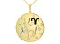 Pre-Owned White Crystal Gold Tone "Aries" Necklace
