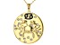 Pre-Owned White Crystal Gold Tone "Cancer" Necklace